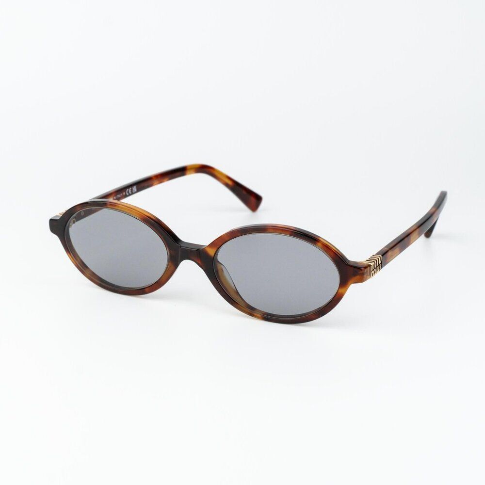 Miu Miu REGARD Men Sunglasses Havana Mahogany Grey MU04ZS 21C40O NEW AUTHENTIC